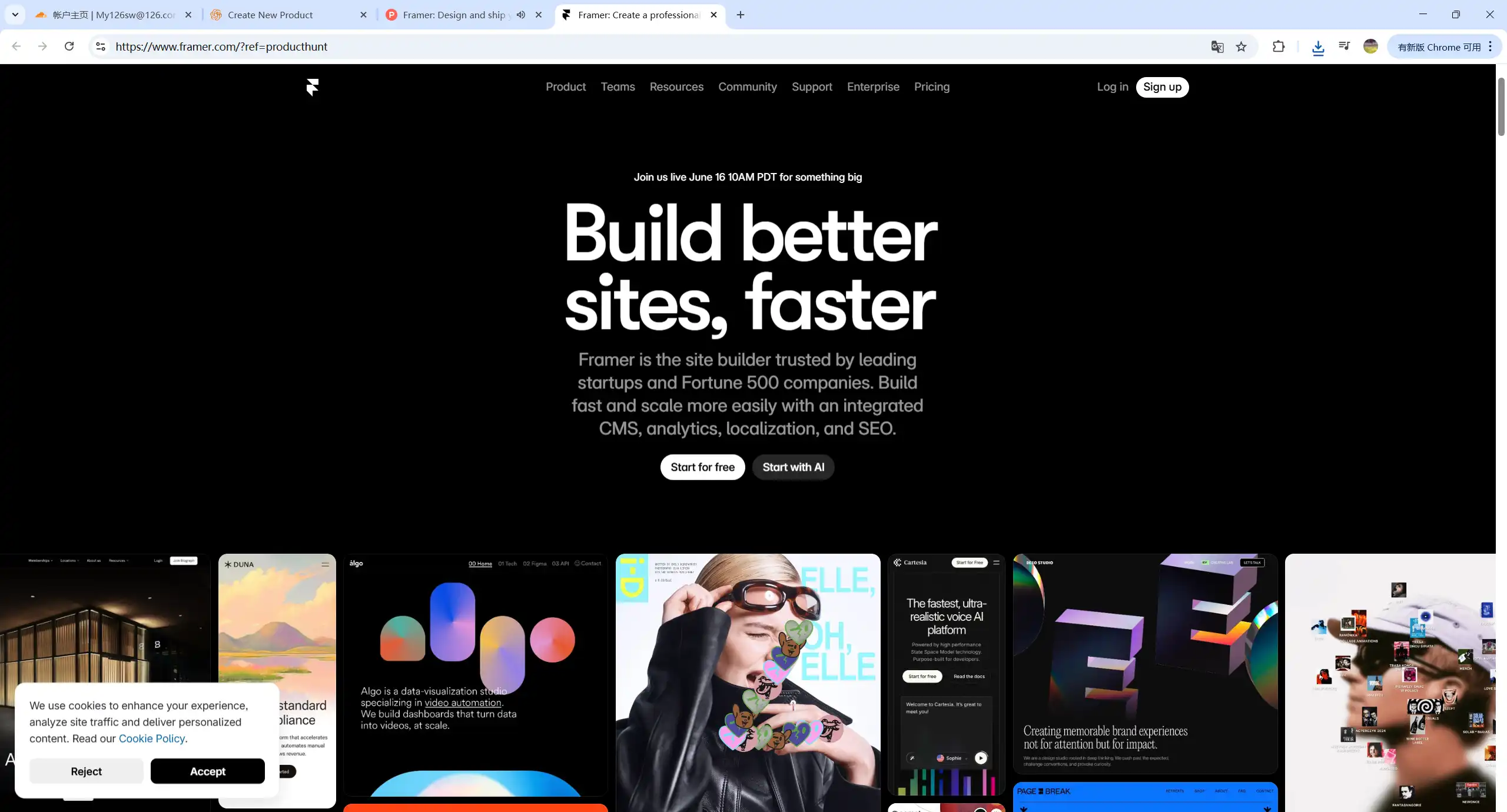 Framer screenshot 2 of 2